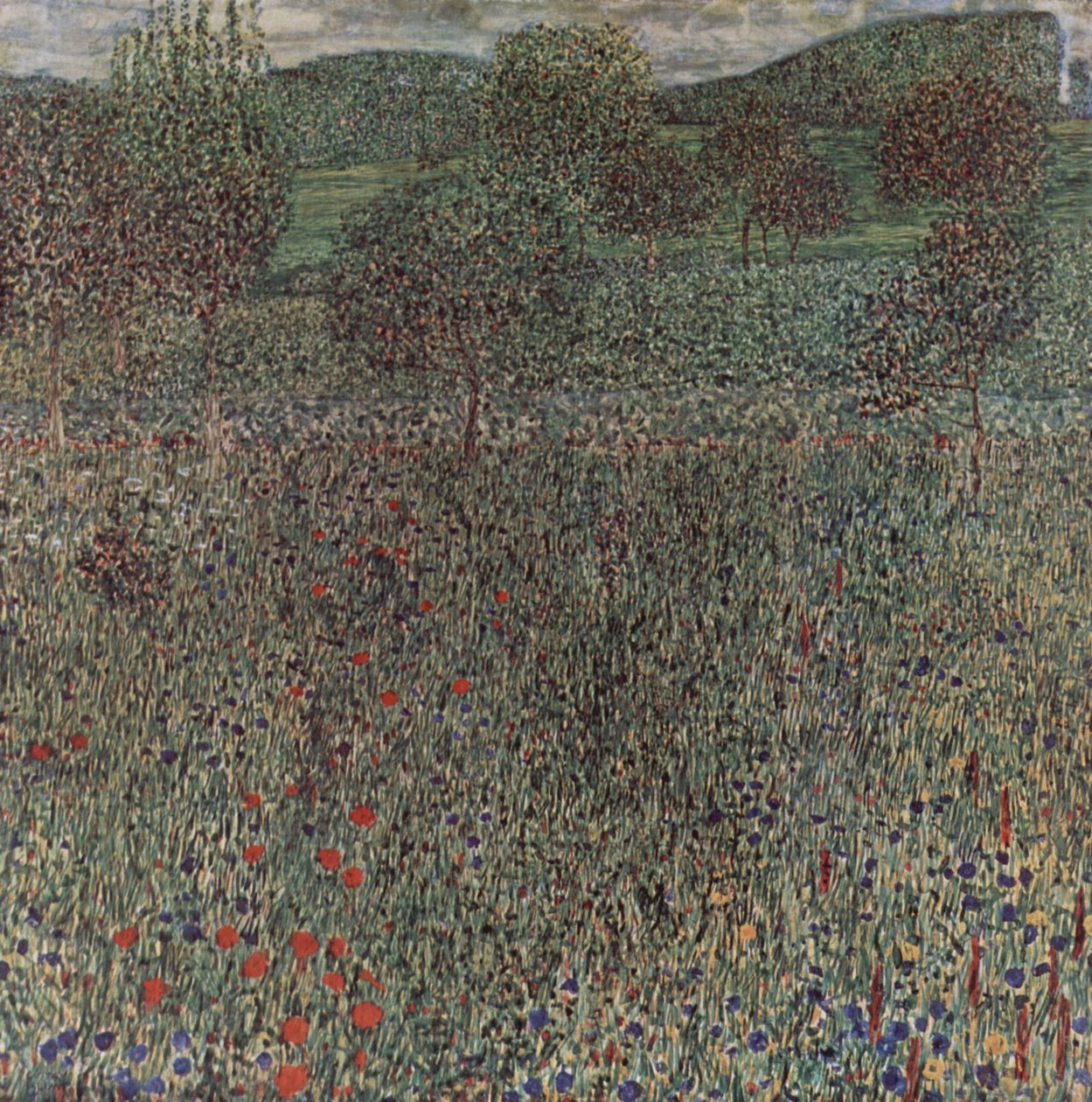 Blühendes Feld tekijältä Gustav Klimt