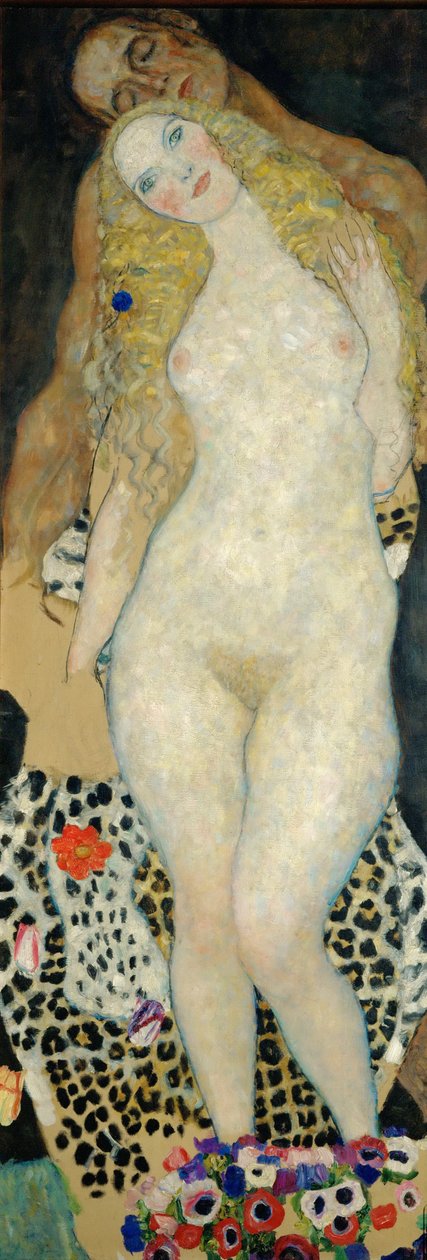 Aatami ja Eeva, 1918 tekijältä Gustav Klimt
