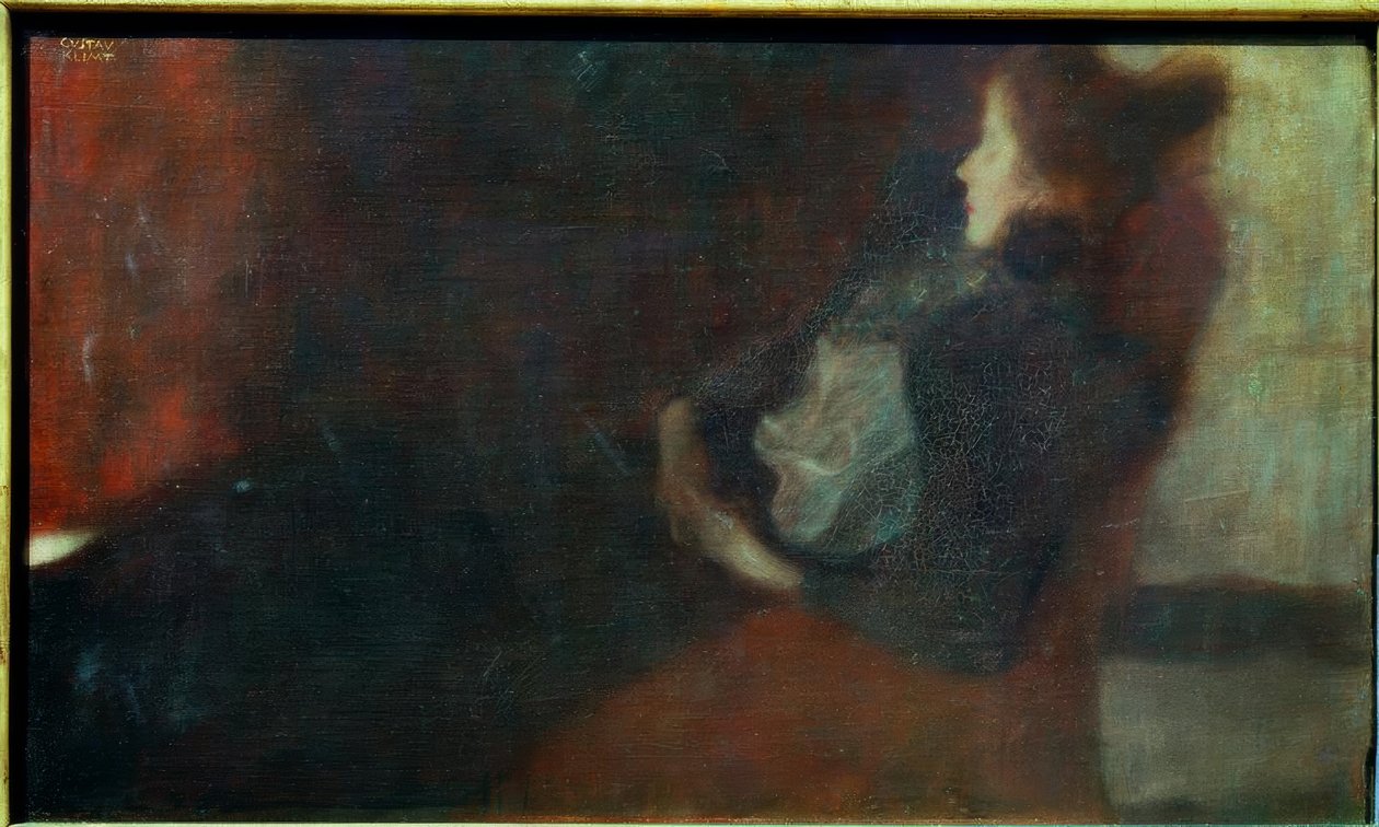 Dame am Kamin tekijältä Gustav Klimt