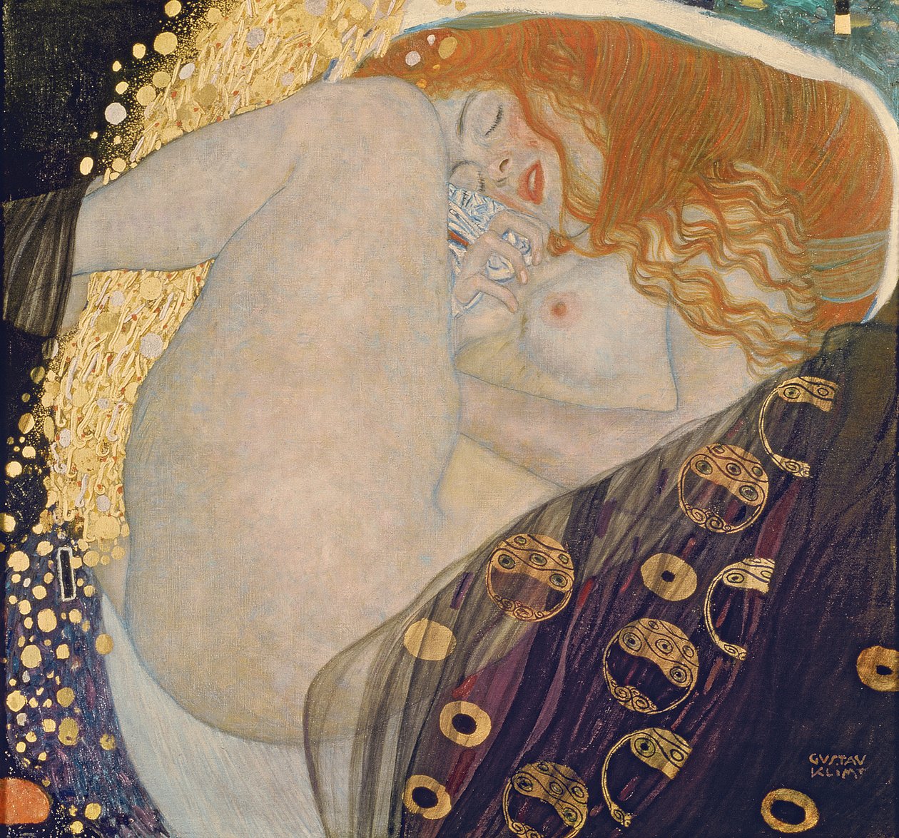Danaë tekijältä Gustav Klimt