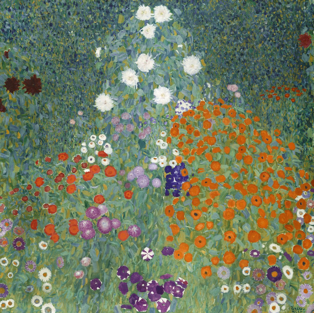 Kukkapuutarha, 1905-07 tekijältä Gustav Klimt