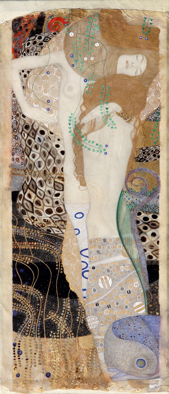 Tyttöystävät (Water Snakes I) tekijältä Gustav Klimt