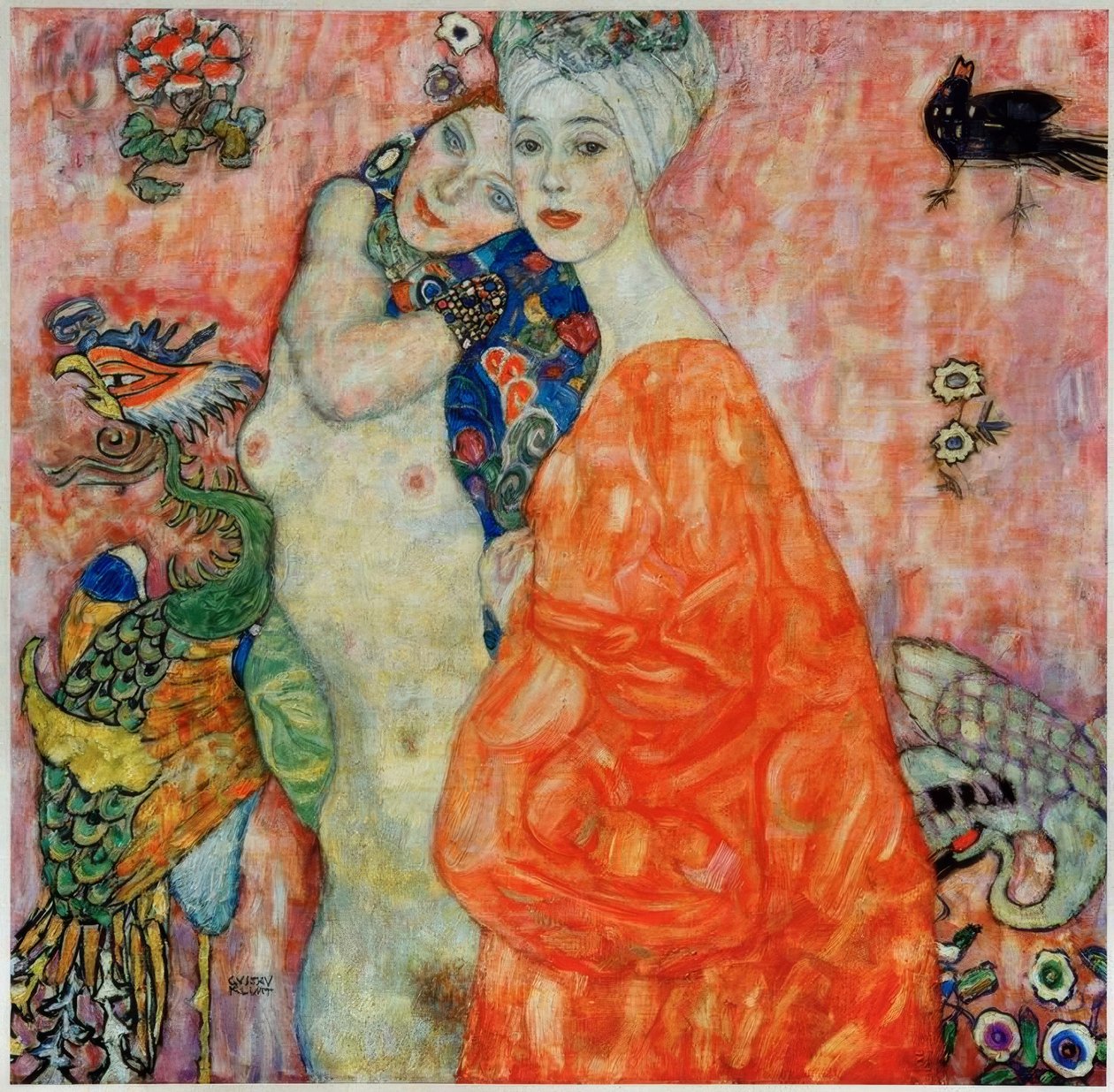 Freundinnen tekijältä Gustav Klimt