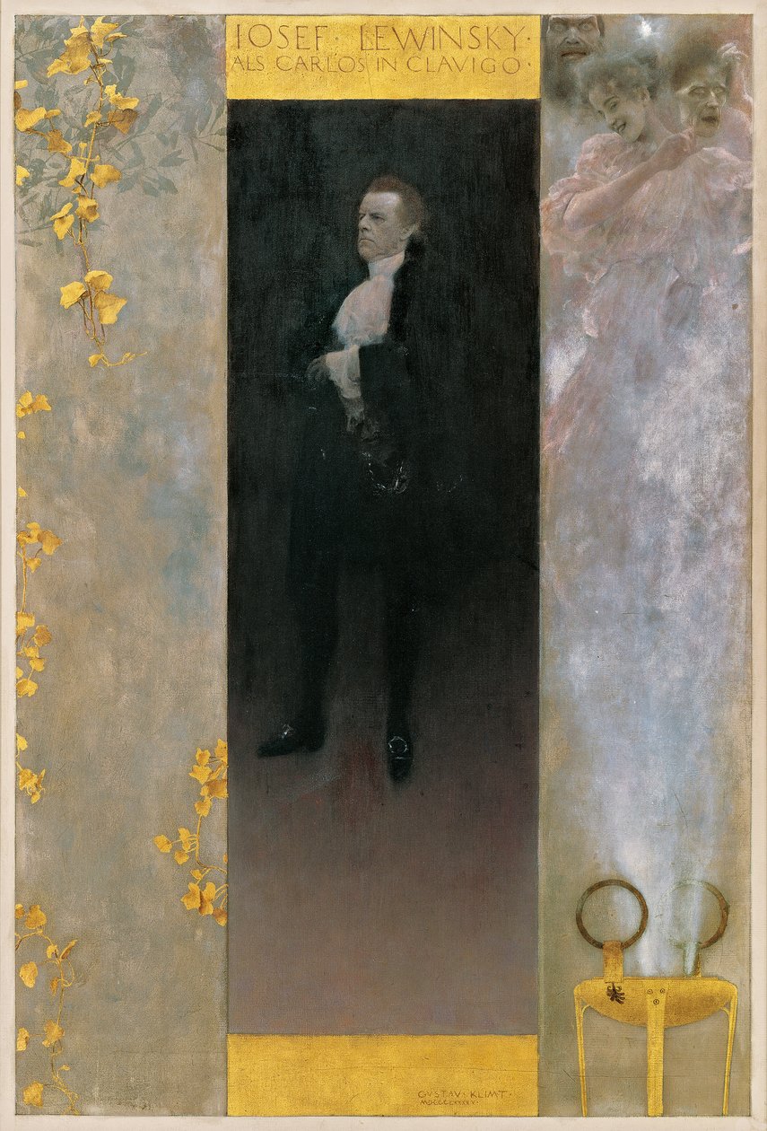 Josef Lewinsky ja Carlos Clavigossa tekijältä Gustav Klimt