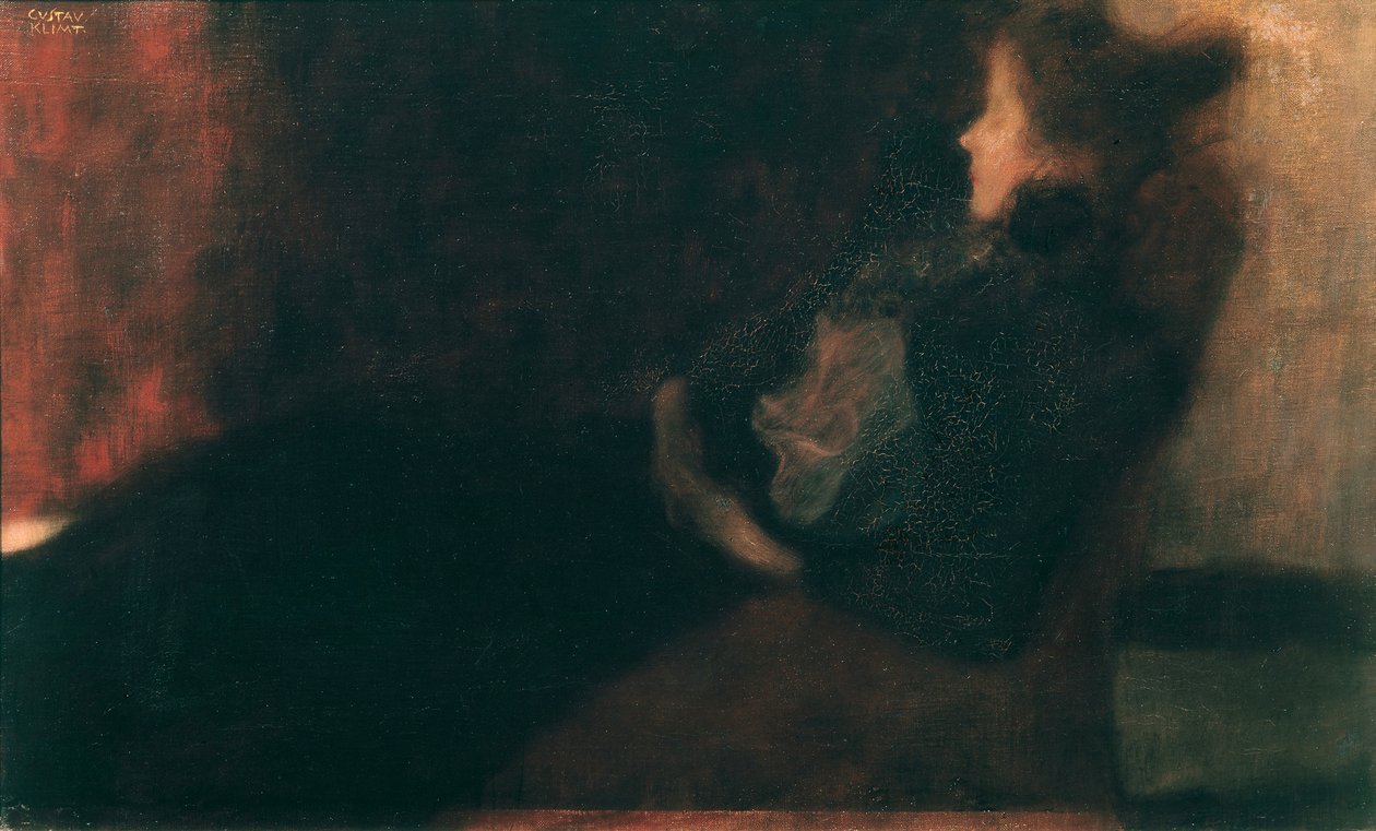 Rouva takalla tekijältä Gustav Klimt