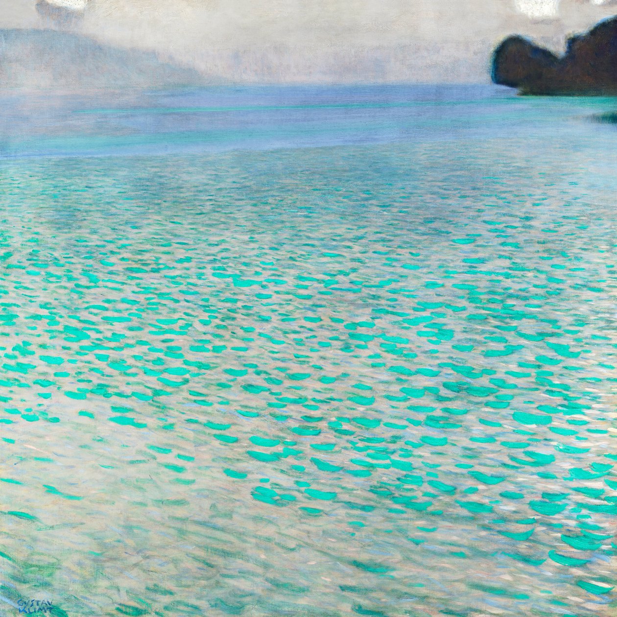 Attersee-järvi tekijältä Gustav Klimt