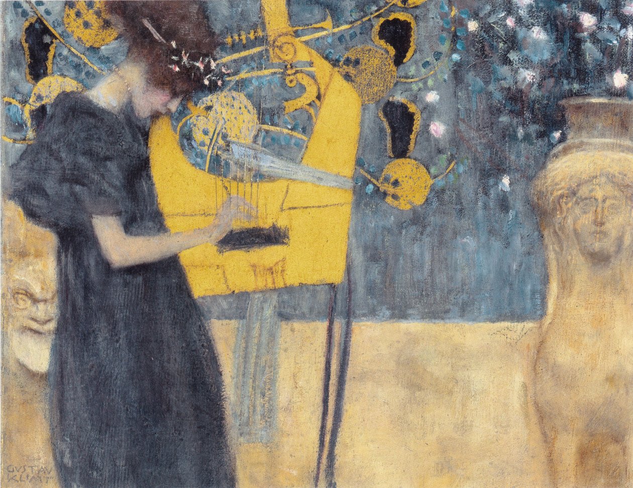 Musiikki I, 1895. tekijältä Gustav Klimt