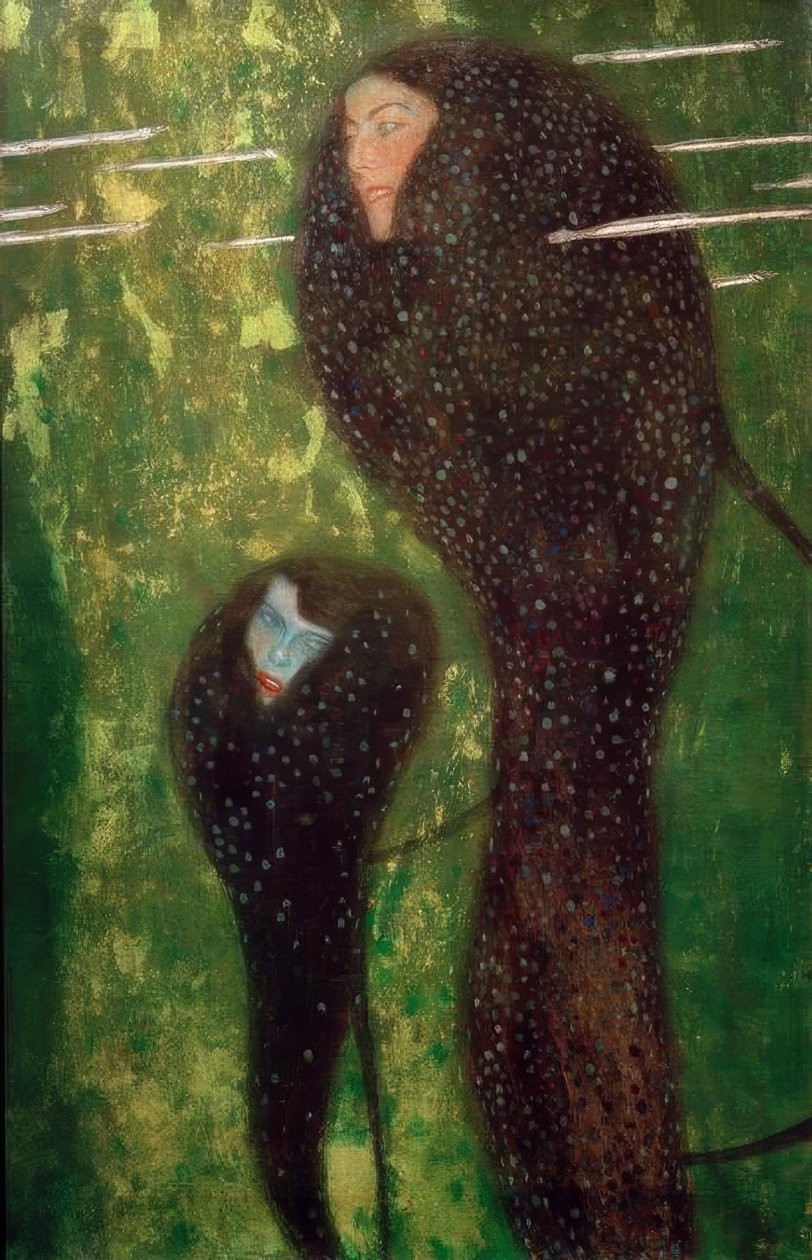 Merenneitoja (hopeakaloja) tekijältä Gustav Klimt