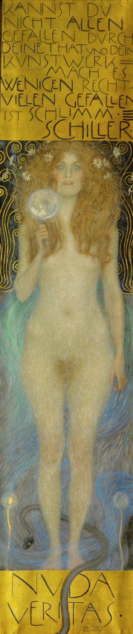 Nude Veritas tekijältä Gustav Klimt