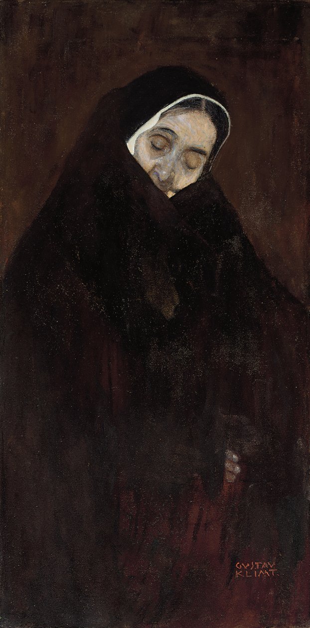 Vanha nainen, 1909 tekijältä Gustav Klimt
