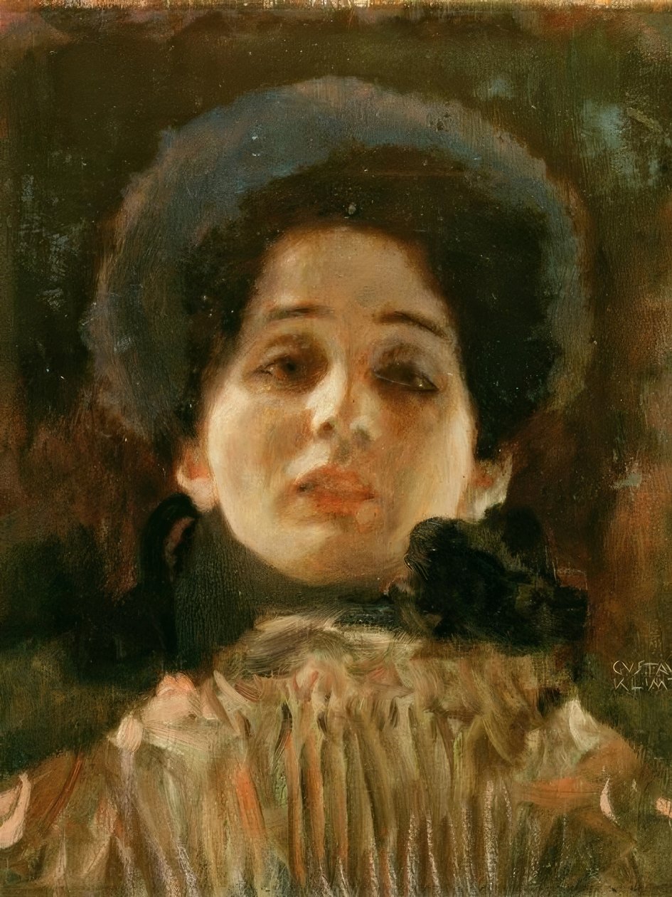 Muotokuva kasvot tekijältä Gustav Klimt