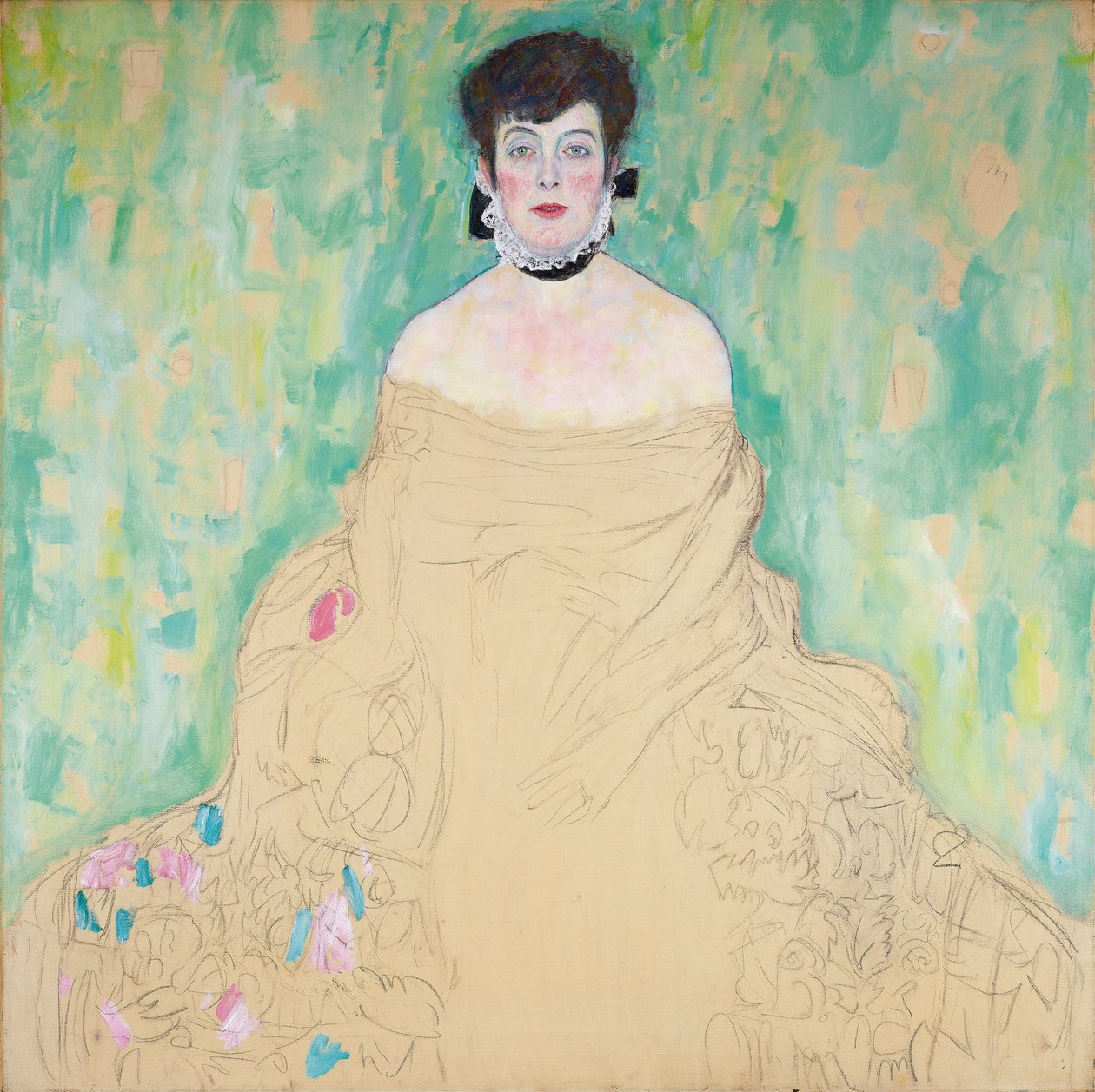 Portrait of Amalie Zuckerkandl , 1916-1918.  tekijältä Gustav Klimt