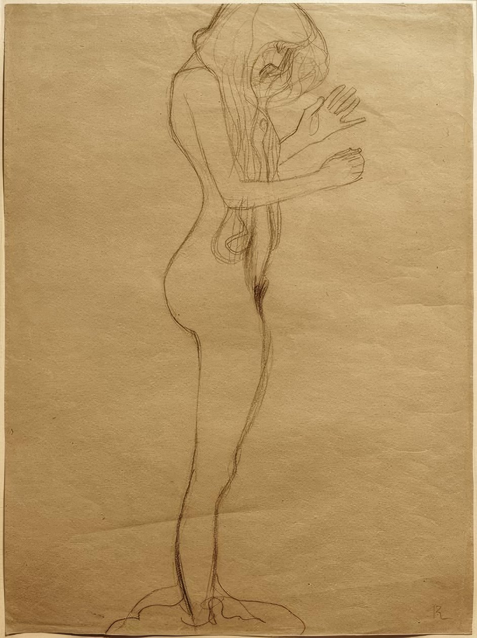 Opiskelu runoutta varten Beethovenin friisissä tekijältä Gustav Klimt