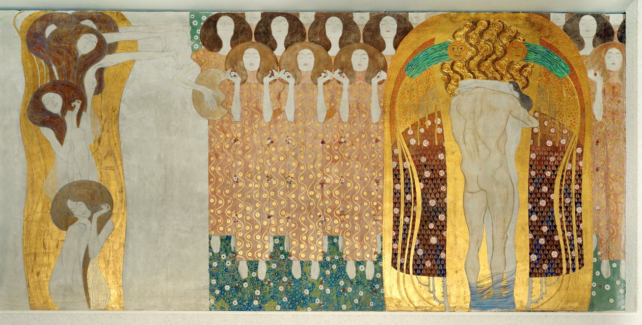 Beethovenin friisi, yksityiskohta tekijältä Gustav Klimt