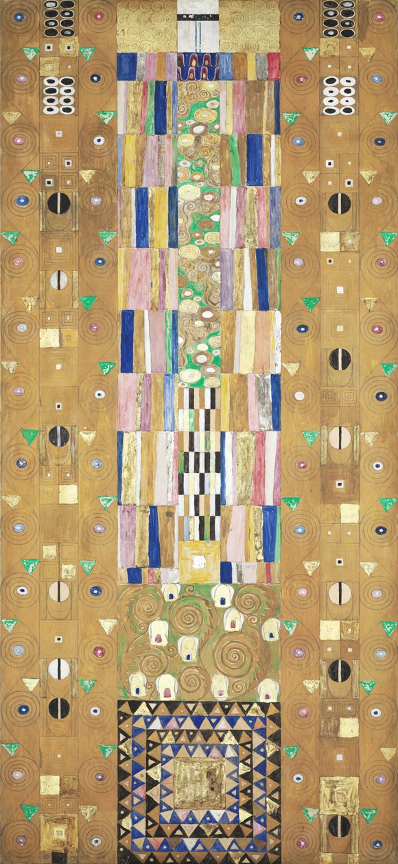 Stoclet Frieze, Yksityiskohta: Ritari, 1905-1909. tekijältä Gustav Klimt