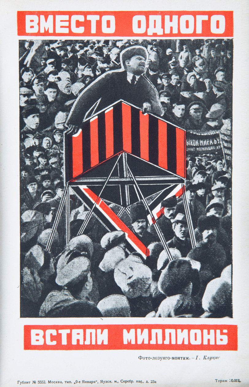 Vladimir Lenin, noin 1934. tekijältä Gustav Klutsis