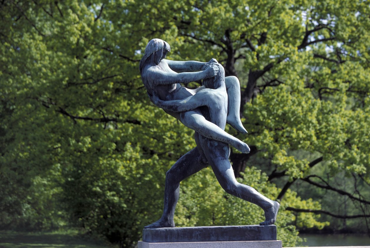 veistos, Frognerparken, Oslo, Norja, Eurooppa tekijältä Gustav Vigeland