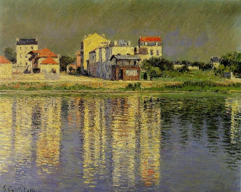 Bords de Seine tekijältä Gustave Caillebotte