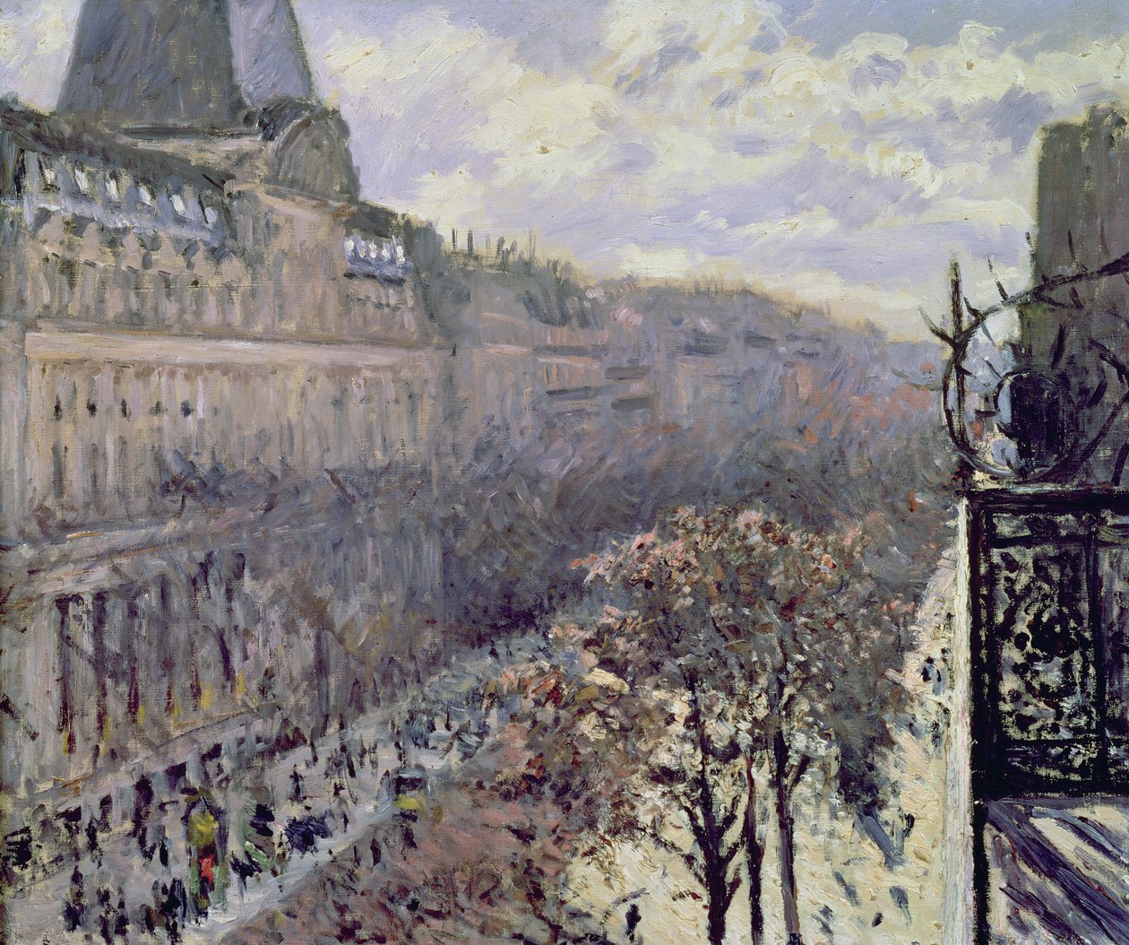 Boulevard des Italiens, noin 1880 tekijältä Gustave Caillebotte