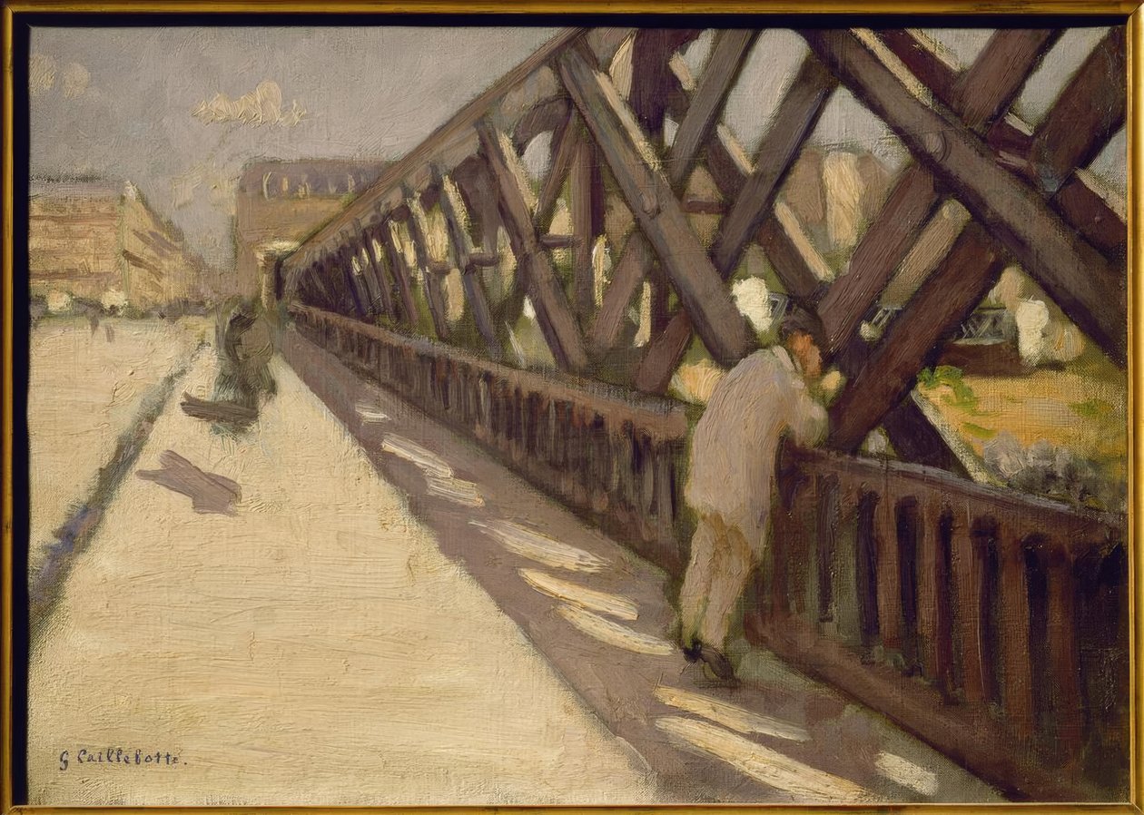 Le Pont de l’Europe, esquisse preliminaire tekijältä Gustave Caillebotte