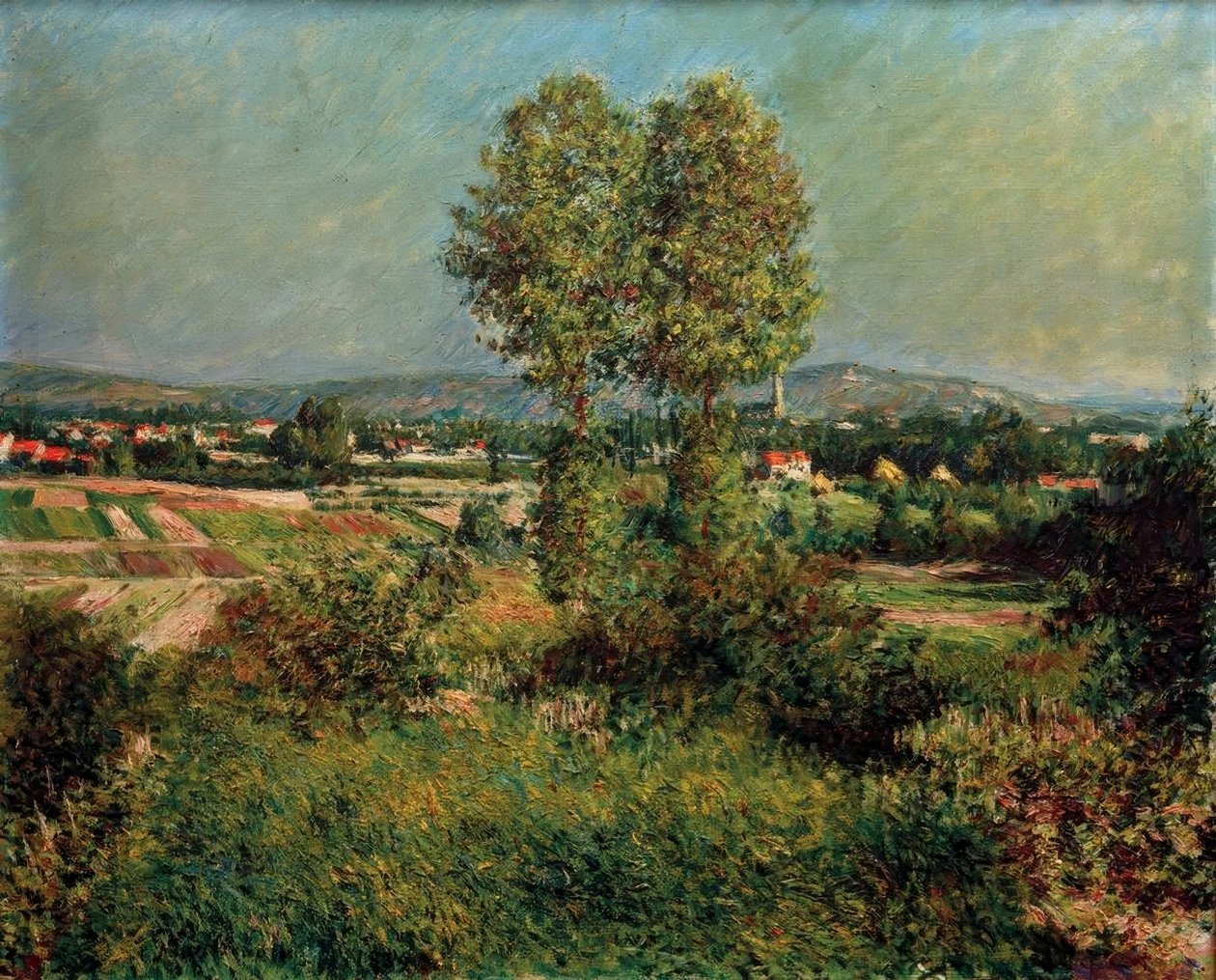 Paysage à Argenteuil tekijältä Gustave Caillebotte
