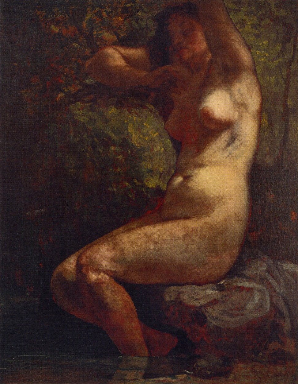 Baigneuse tekijältä Gustave Courbet