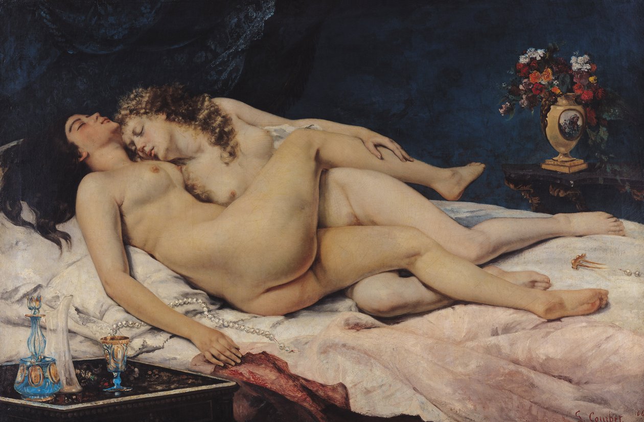 Le Sommeil, 1866 tekijältä Gustave Courbet