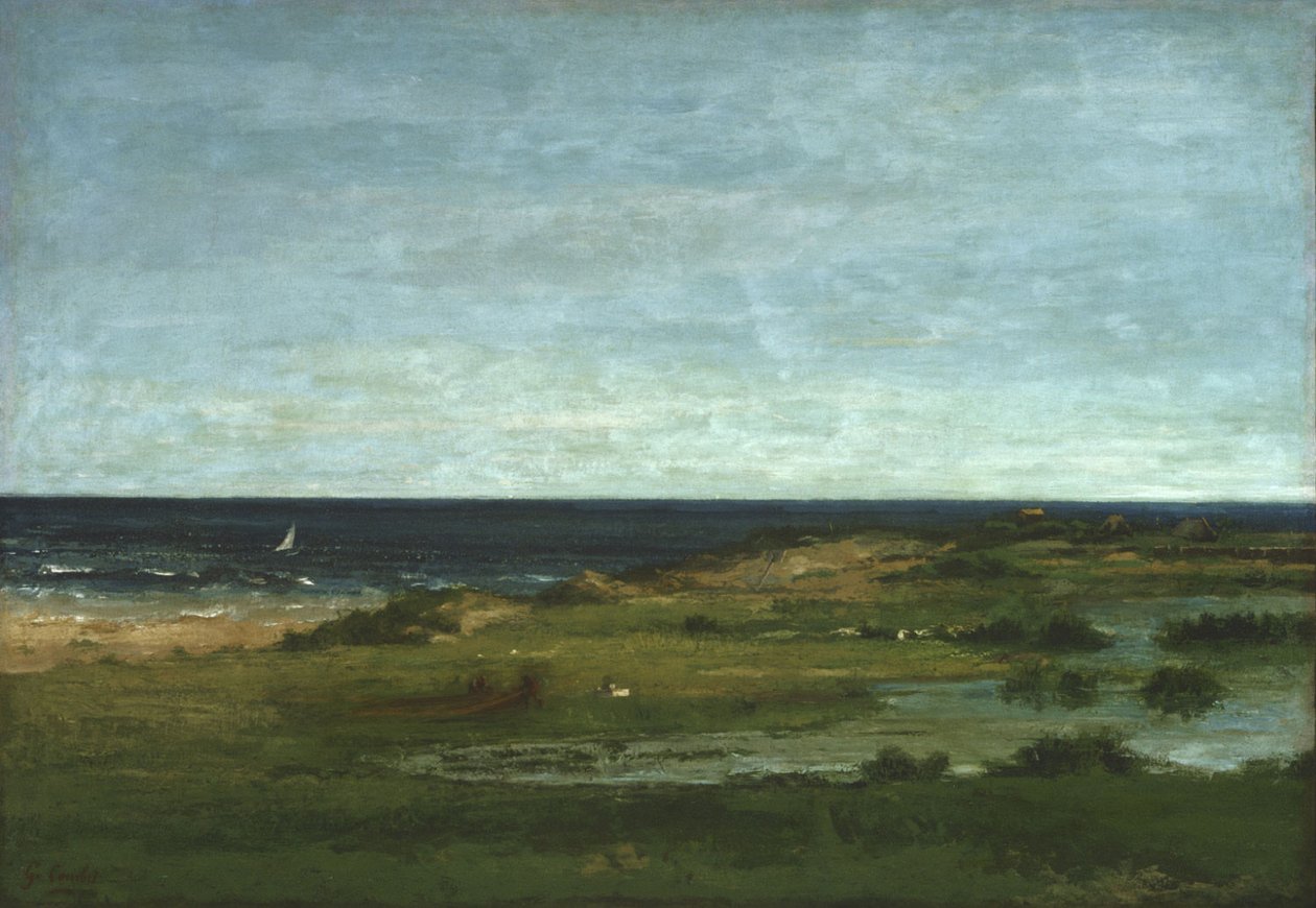 Scène de la côte tekijältä Gustave Courbet