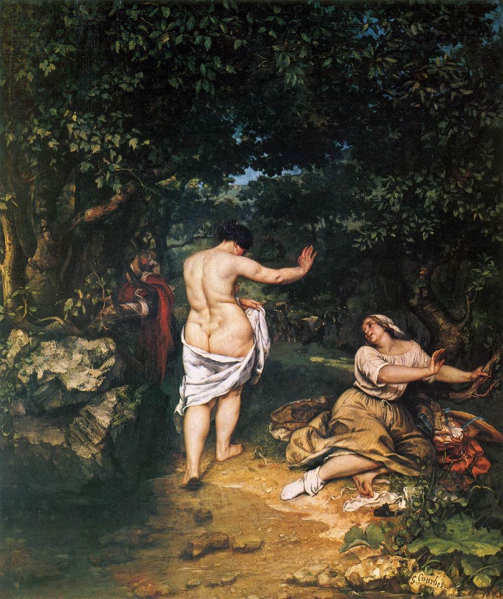 Uimarit tekijältä Gustave Courbet