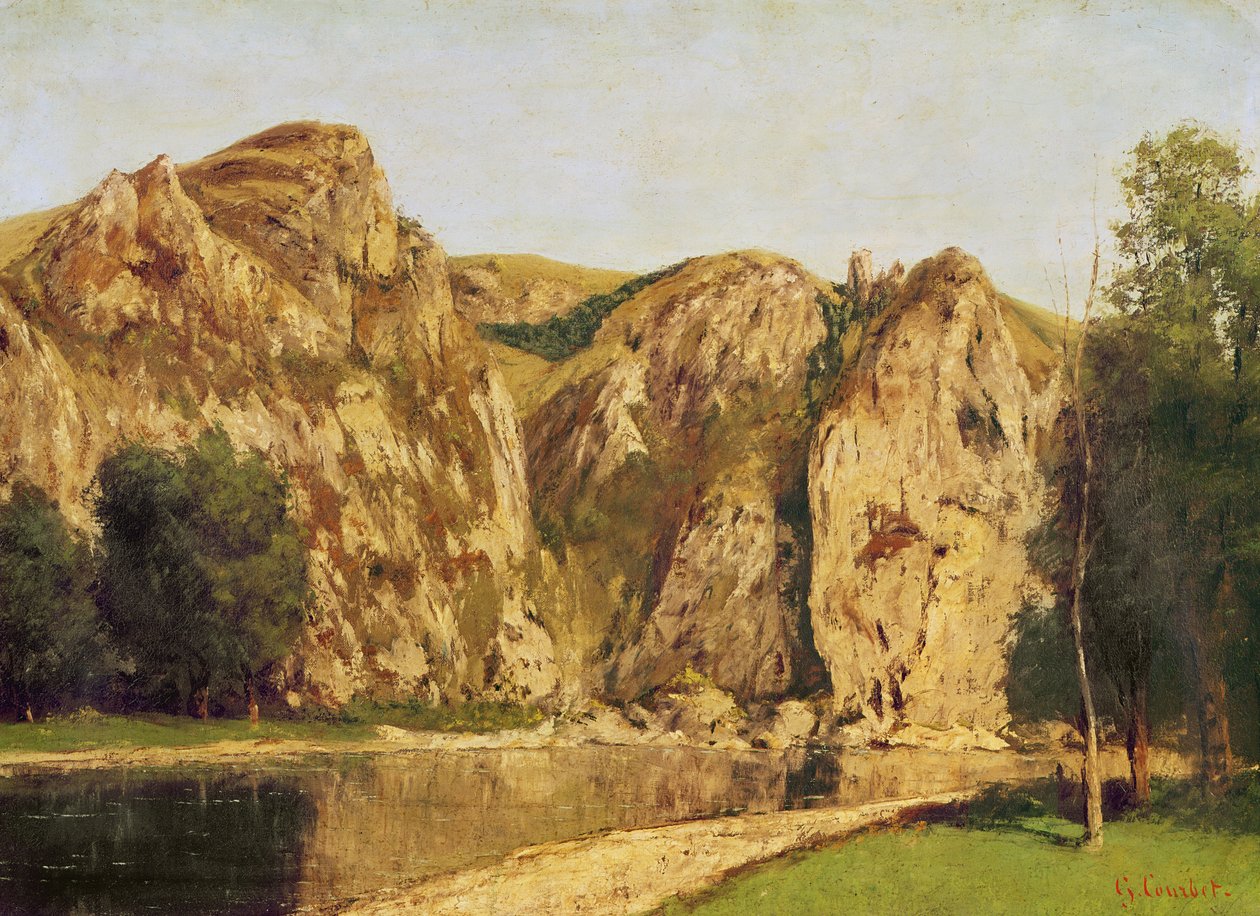 Maas-joki, Freyr, n.1856 tekijältä Gustave Courbet