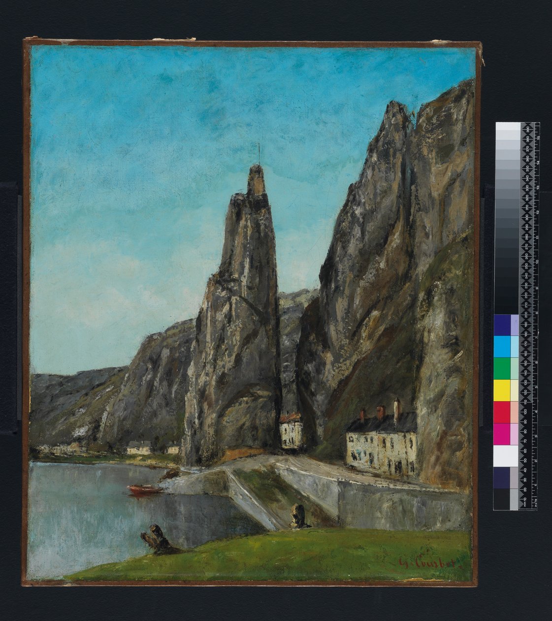 Rock Bayardissa, Dinantissa, Belgiassa, noin 1856 tekijältä Gustave Courbet