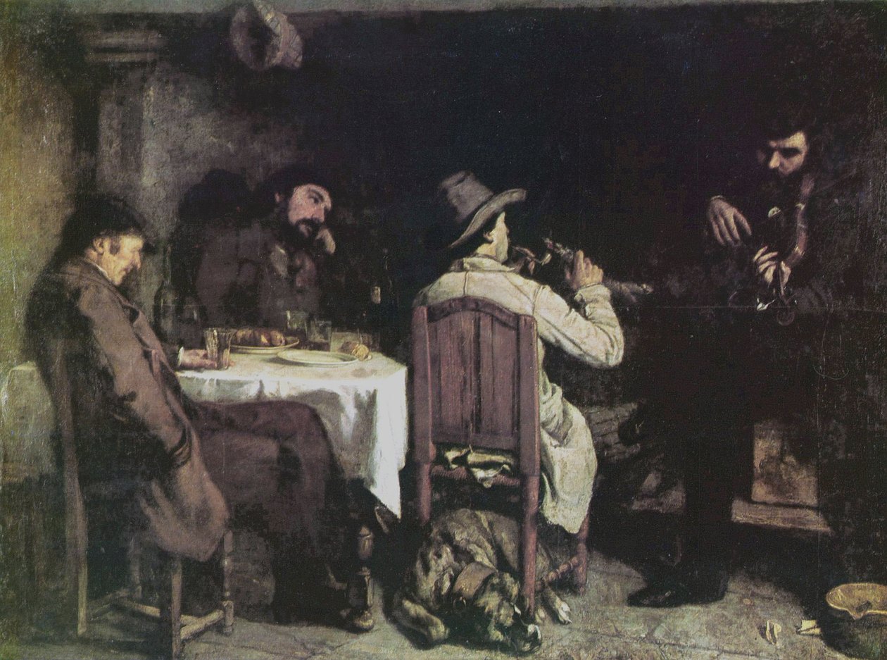 Une après-dinée à Ornans tekijältä Gustave Courbet