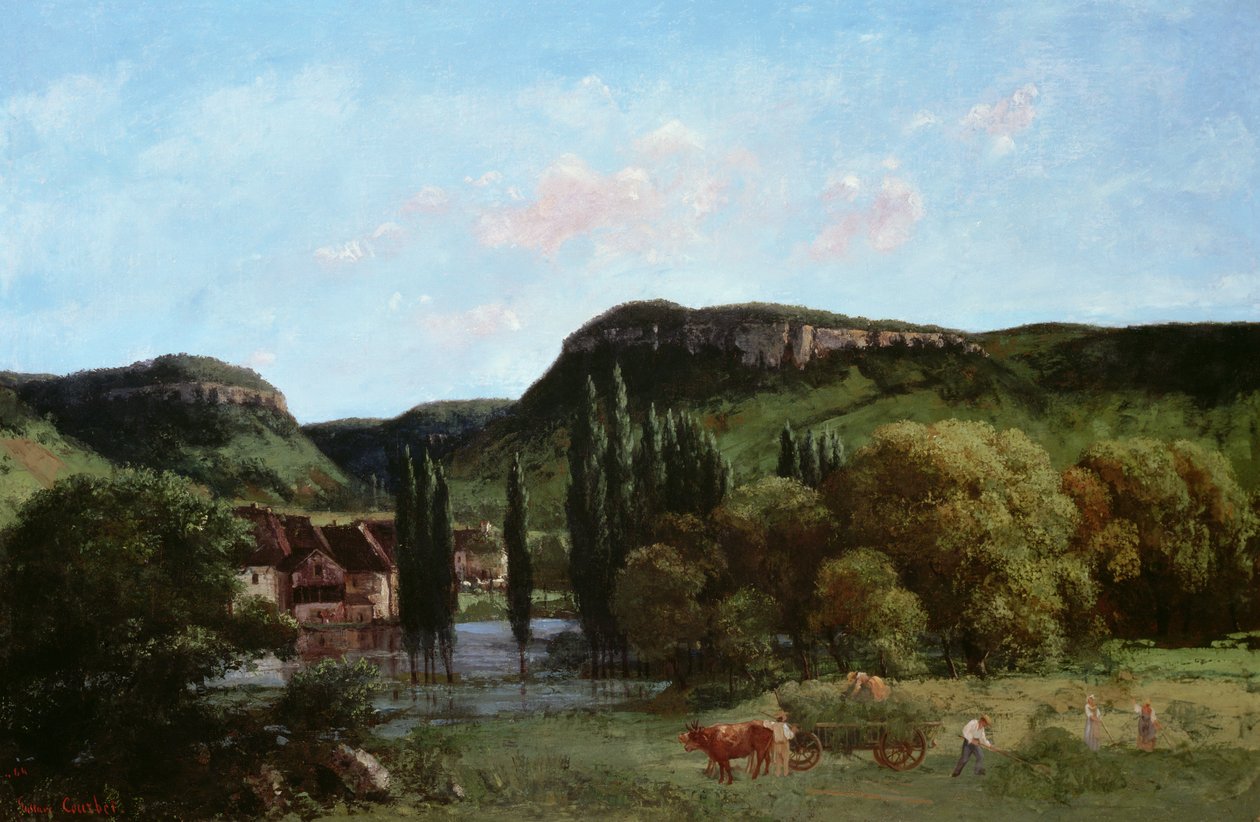 Näkymä Ornansiin, 1864 tekijältä Gustave Courbet
