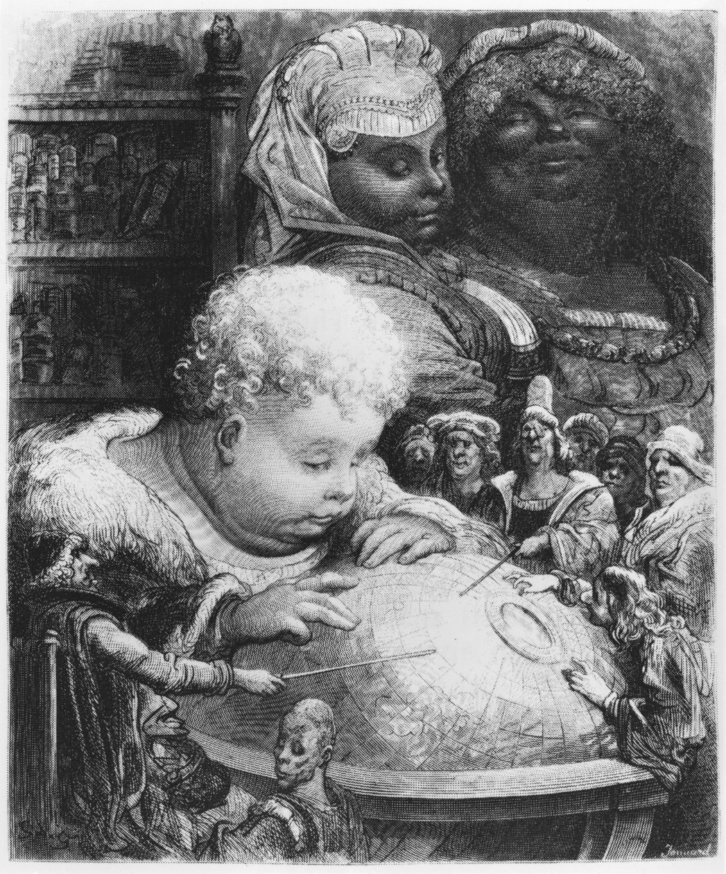 Koulutus Gargantuasta, kuvitus Francois Rabelais
