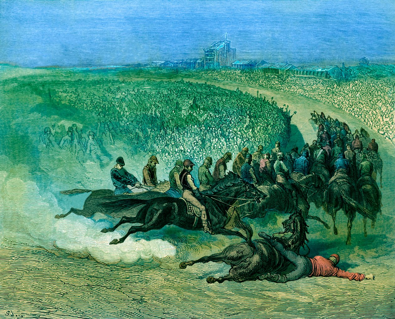 Victorian Derby Tattenhamin kulmassa tekijältä Gustave Dore