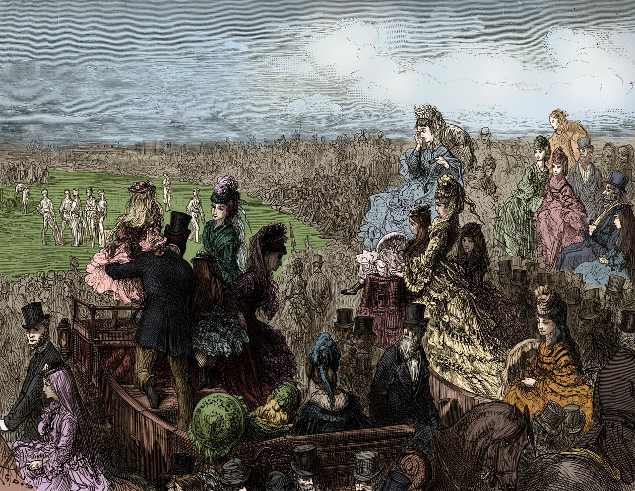 Viktoriaaninen Lontoo – Dorén Lords-krikettikenttä tekijältä Gustave Dore