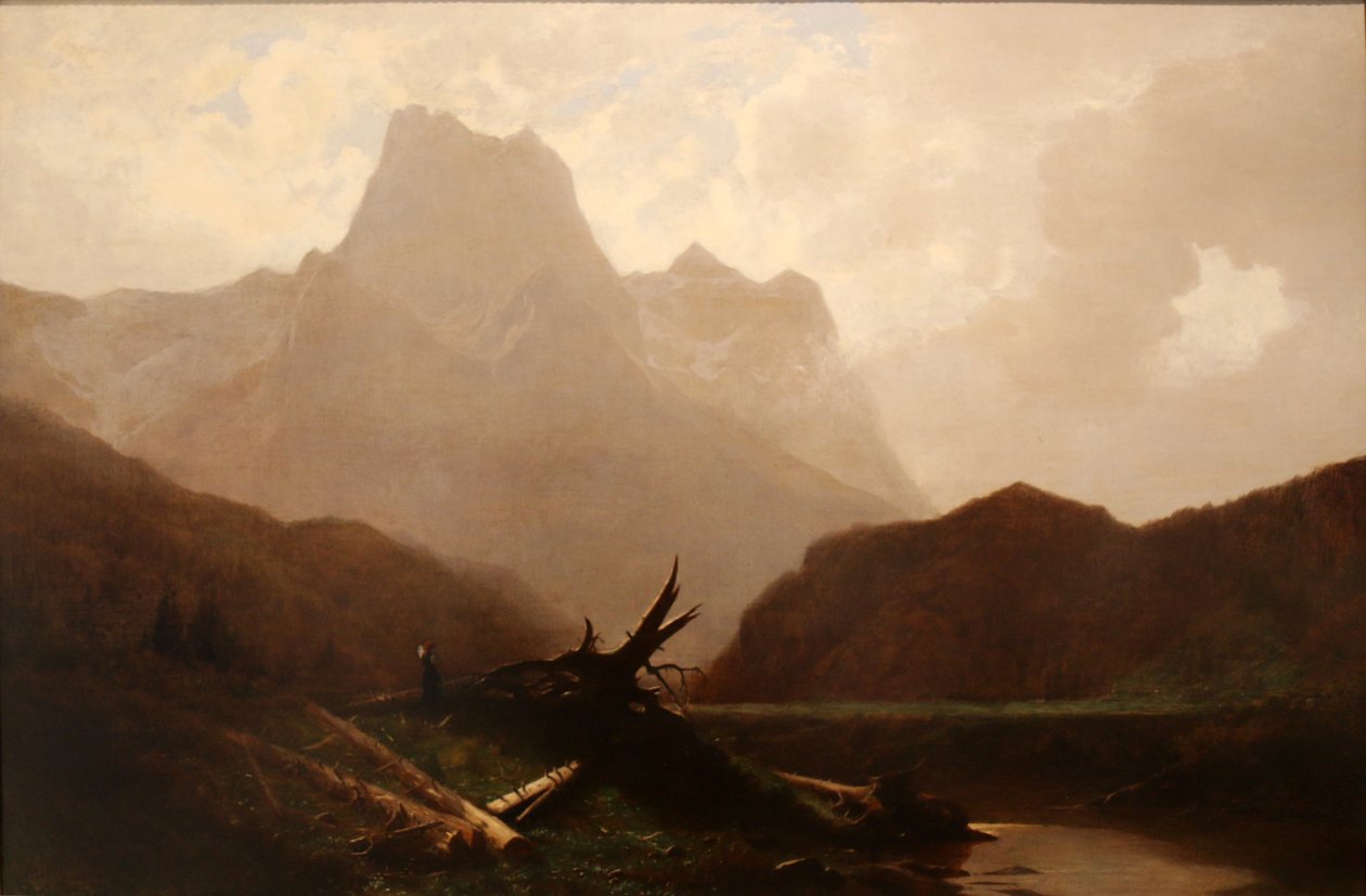 Paysage de montagne. tekijältä Gustave Eugène Castan