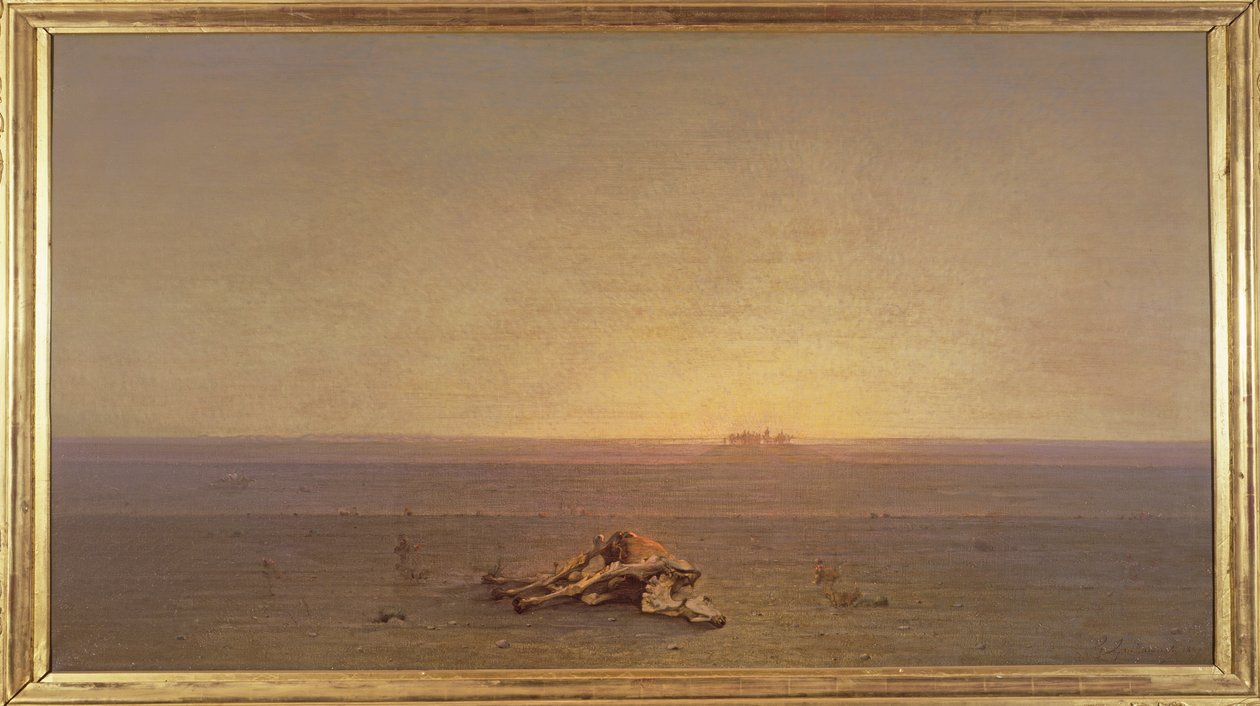 Sahara eli aavikko, 1867 tekijältä Gustave Guillaumet