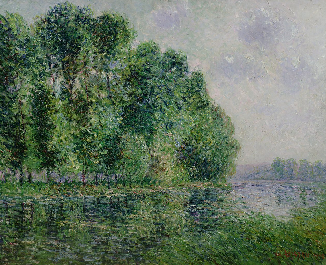 Maisema meren rannalla tekijältä Gustave Loiseau