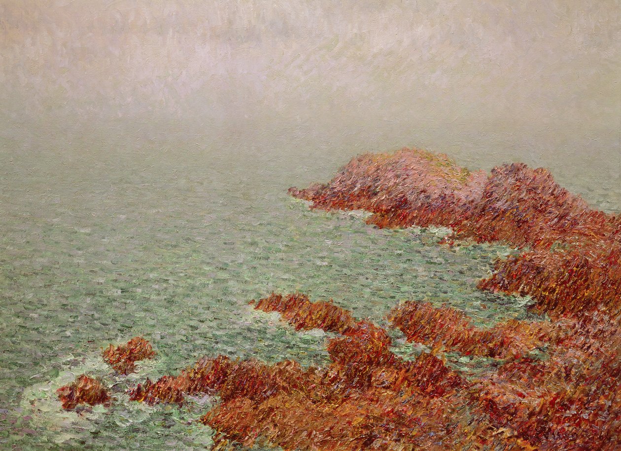 Punaiset kivet: Belle Isle, 1904 tekijältä Gustave Loiseau