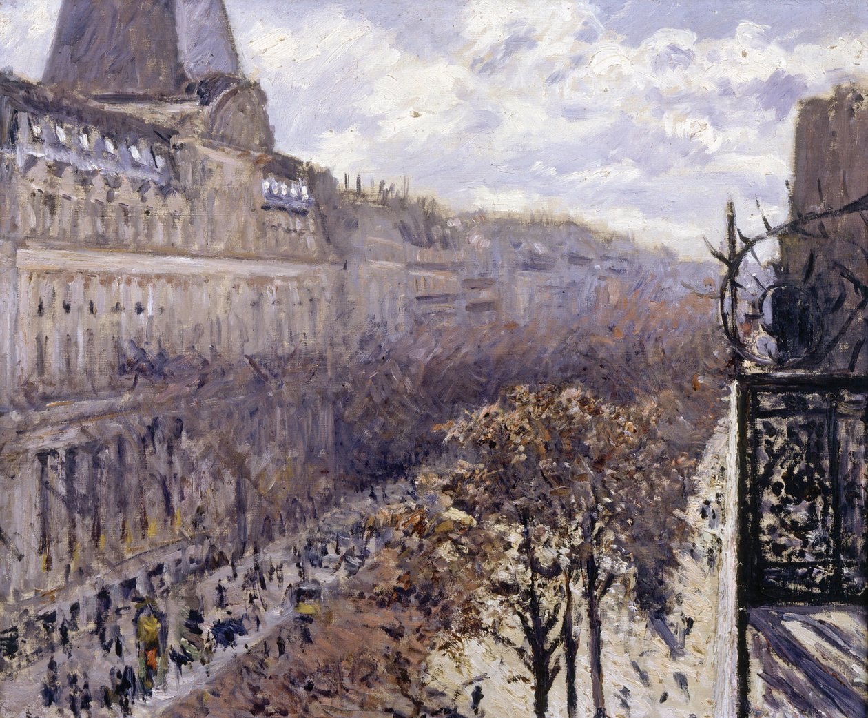Italialaisten bulevardi, 1880. tekijältä Gustave Caillebotte