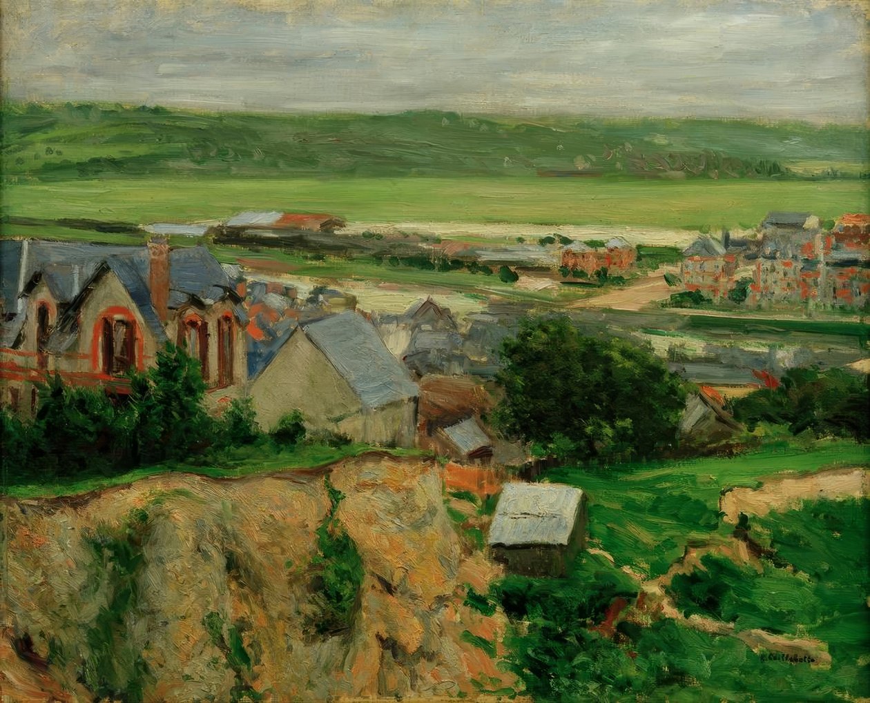 Touquesin laakso, Trouville tekijältä Gustave Caillebotte