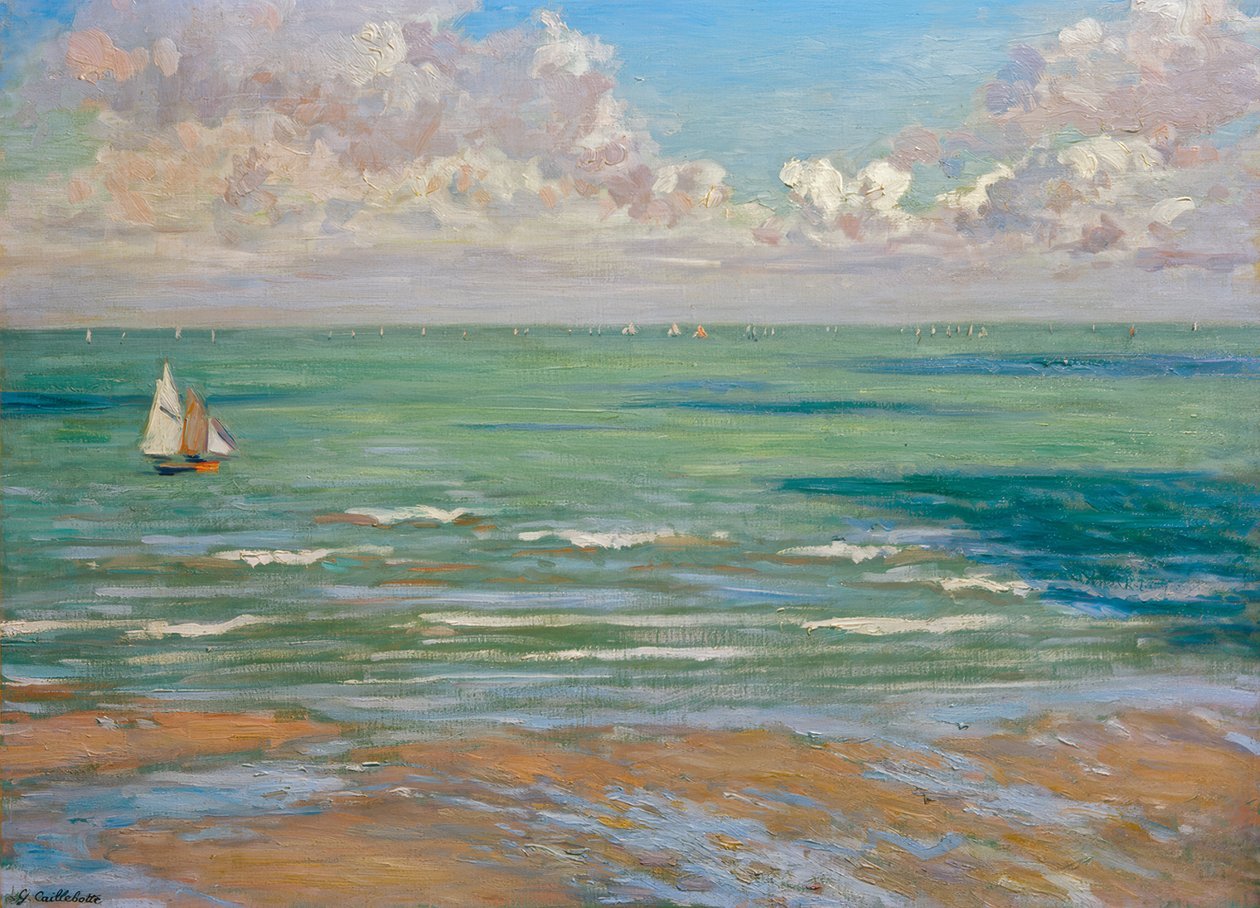 Marine (od. Marine, régates à Villers) tekijältä Gustave Caillebotte