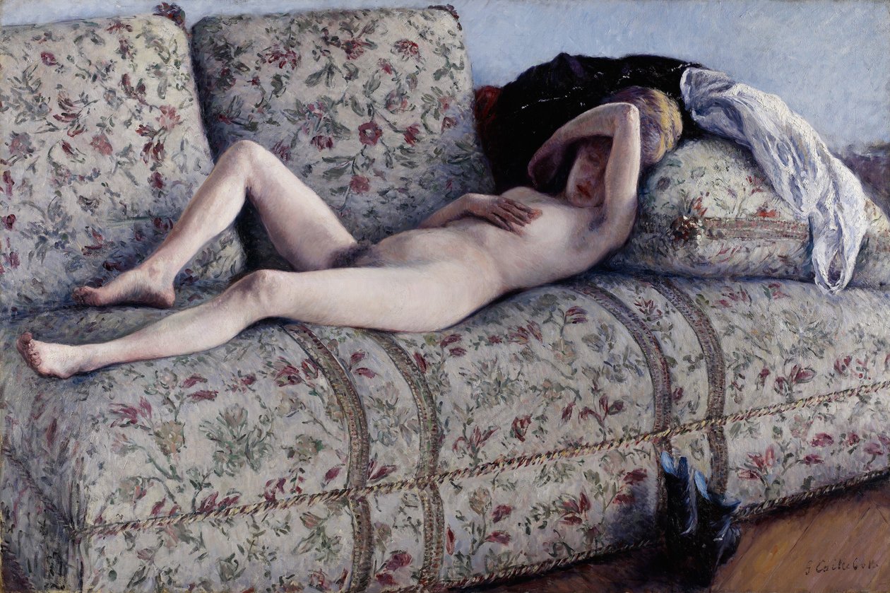 Alaston sohvalla tekijältä Gustave Caillebotte