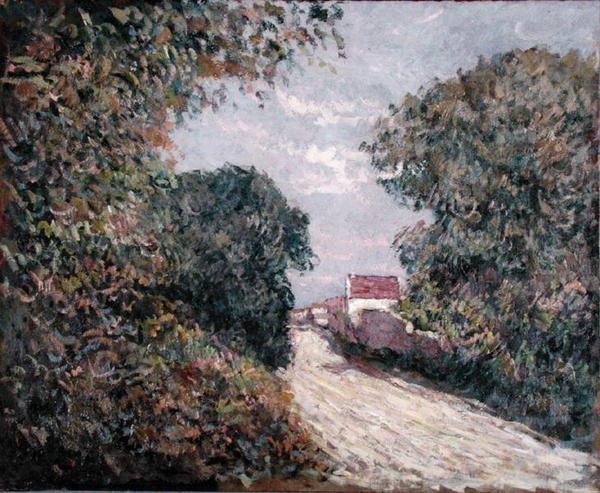Polku reunassa (öljy kankaalle) tekijältä Gustave Caillebotte