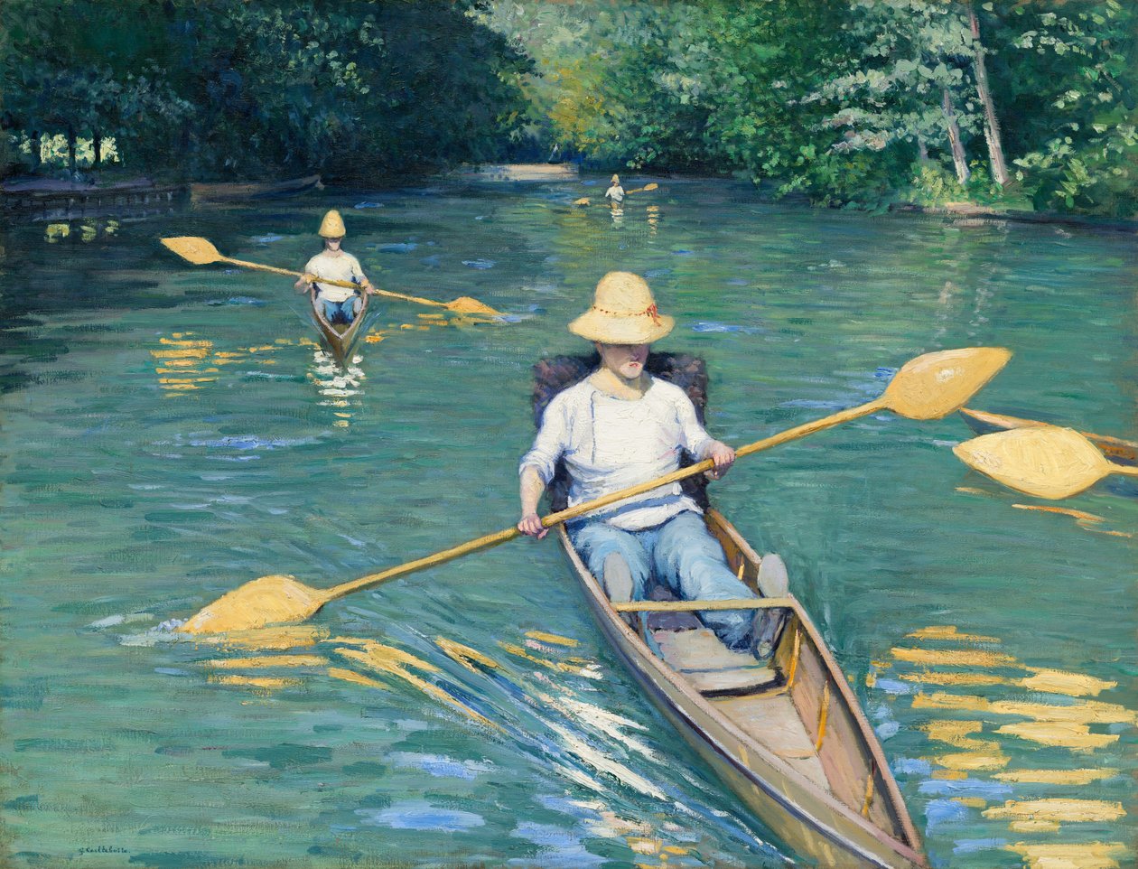 Skiffit tekijältä Gustave Caillebotte