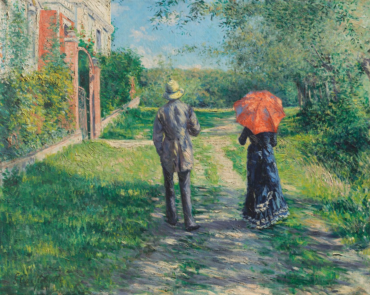 Polku ylämäkeen tekijältä Gustave Caillebotte