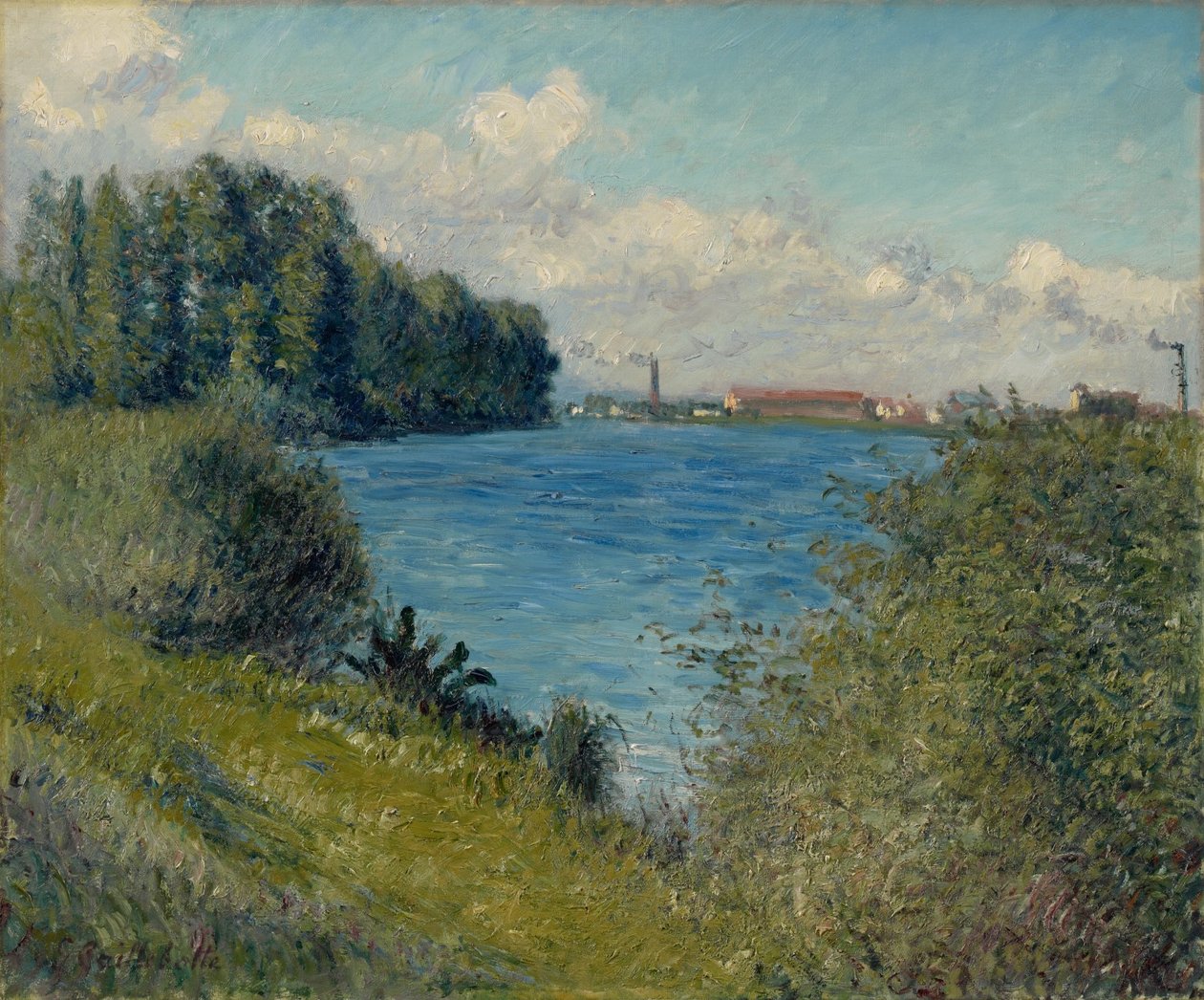 Seine Argenteuilissa tekijältä Gustave Caillebotte