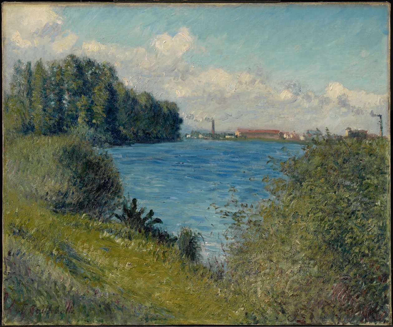 Seine Argenteuilissa tekijältä Gustave Caillebotte