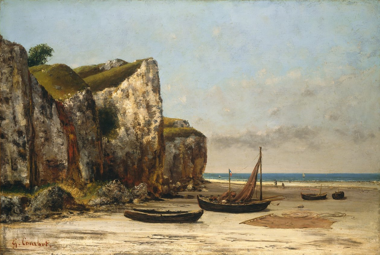 Ranta Normandiassa, n. 18721875. tekijältä Gustave Courbet